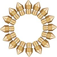 Los mejores  - 16 Piezas de Boquilla MK8 Extrusoras de Impresora 3D para Makerbot Creality CR-10 7 Tamaños Diferentes 0-2 mm- 0-3 mm- 0…
